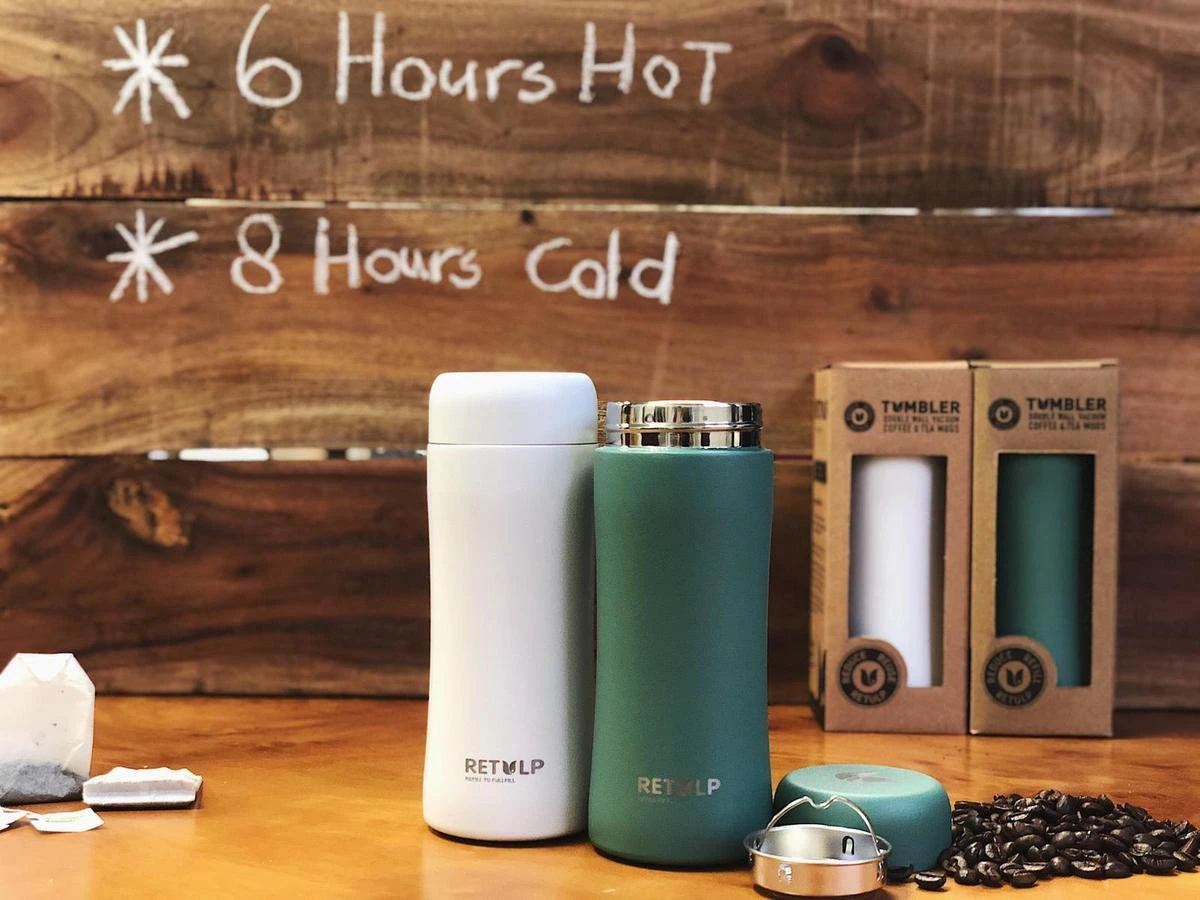 Retulp - Tumbler Thermosbeker - Teal Green - 300 Ml - Thermosfles - Groen 10 Retulp - Tumbler Thermosbeker - Teal Green - 300 Ml - Thermosfles - Groen - Afbeelding 10