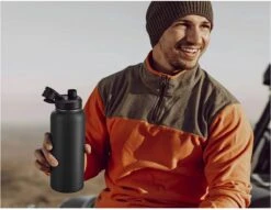 Thermosfles - Onyx Black - 1 Liter - Extra Dop Met Rietje & Drinktuit - Thermosflessen - Isoleerfles - BPA Vrij - Lekvrij - Thermoskan - Isoleerbeker - Thermosbeker 12 Thermosfles - Onyx Black - 1 Liter - Extra Dop Met Rietje & Drinktuit - Thermosflessen - Isoleerfles - BPA Vrij - Lekvrij - Thermoskan - Isoleerbeker - Thermosbeker -Drinken Goedkope Winkel 1200x926