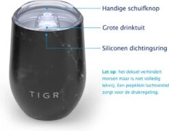 TIGR The Combo - Voordeelset Minimalist Thermosfles En Cup Warmhoudbeker - 500ml - Zwart Marmer 8 TIGR The Combo - Voordeelset Minimalist Thermosfles En Cup Warmhoudbeker - 500ml - Zwart Marmer -Drinken Goedkope Winkel 1200x929