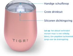 TIGR Cup - Drinkbeker - Thermosbeker - Koffie En Thee - 350ml - Rosé Goud -Drinken Goedkope Winkel 1200x930 1