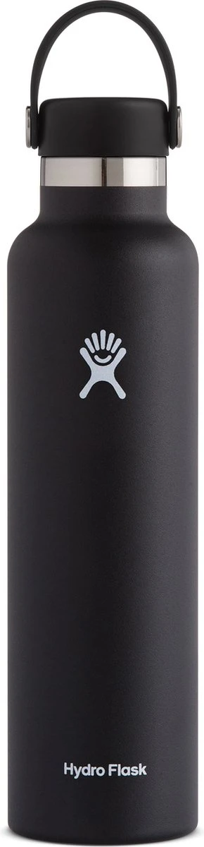 Hydro Flask Standard Mouth Flex Cap Drinkfles (709 Ml) - Zwart 5 Hydro Flask Standard Mouth Flex Cap Drinkfles (709 Ml) - Zwart - Afbeelding 5