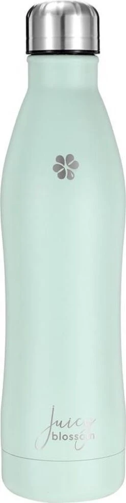 Juicy Blossom Drinkfles - 500ml - Roestvrij Staal - Stainless Steel Bottle - Waterfles - Drinkfles - Thermosfles (Muntgrijs) -Drinken Goedkope Winkel 302x1200 1