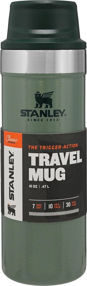 Stanley Trigger-Action Travel Mug 0.47L - Thermosfles - Hammertone Green 11 Stanley Trigger-Action Travel Mug 0.47L - Thermosfles - Hammertone Green - Afbeelding 11