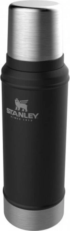 Stanley The Legendary Classic Bottle 0,75L - Thermosfles - Matte Black -Drinken Goedkope Winkel 368x1200