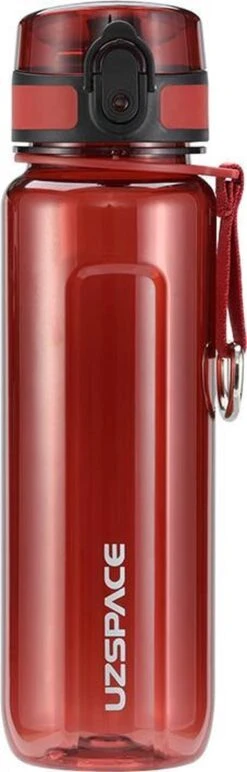 Sport & Outdoor Drinkfles, Waterfles, Sportfles, 500 Ml, Rood, Tritan, BPA-vrij, Gym, Loop, Wandel, Yoga, Gift, Cadeau, Vaderdag, Miracle Shop