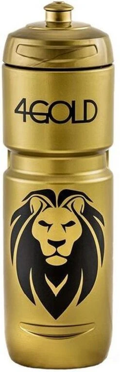 4Gold Bidon/Bottle, Lekvrije Sport Waterfles, BPA-vrij, Sport Accessoires, Goud, 800ml