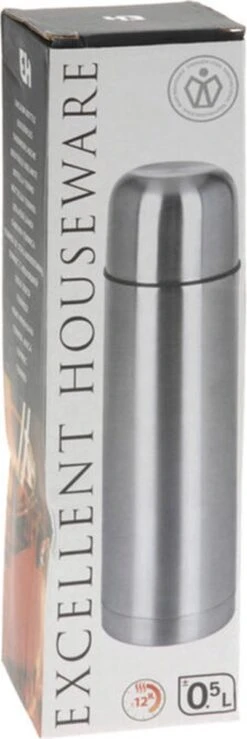 Merkloos Excellent Houseware Bullet Isolatiekan - 0,5 L - RVS -Drinken Goedkope Winkel 401x1200 1