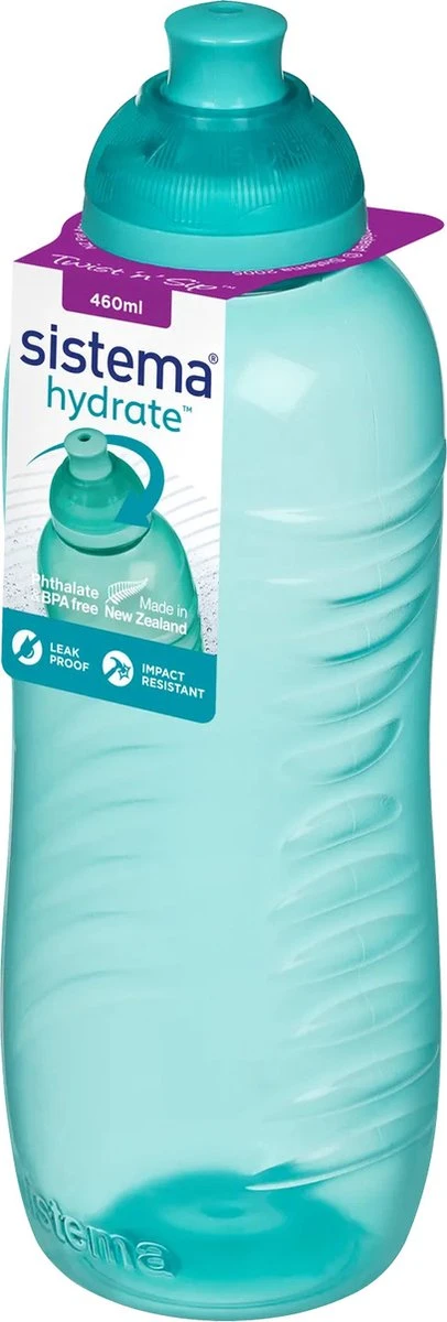Sistema Drinkfles Twist N Sip 460ml - Teal 1 Sistema Drinkfles Twist N Sip 460ml - Teal