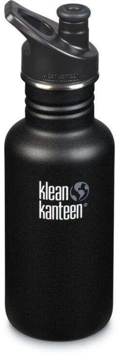 Klean Kanteen Classic Drinkfles Sport Cap - Shale Black - 532 Ml