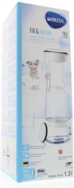 BRITA - Fill&Serve Waterfilterkaraf - 1,3L - Wit Grafiet - Inclusief 1 MicroDisc Waterfilter -Drinken Goedkope Winkel 471x1200 4