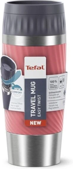 Tefal Travel Mug Easy Twist Thermobeker - Koraalrood - 0,36 Liter 27 Tefal Travel Mug Easy Twist Thermobeker - Koraalrood - 0,36 Liter -Drinken Goedkope Winkel 522x1200 1