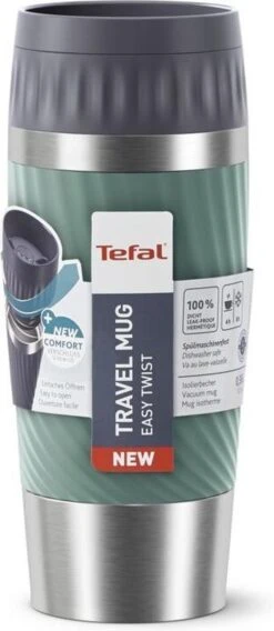 Tefal Travel Mug Easy Twist Thermobeker - Groen - 0,36 Liter -Drinken Goedkope Winkel 522x1200