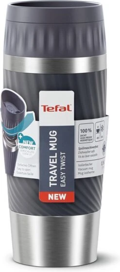 Tefal Travel Mug Easy Twist Thermobeker - Antraciet - 0,36 Liter -Drinken Goedkope Winkel 529x1200
