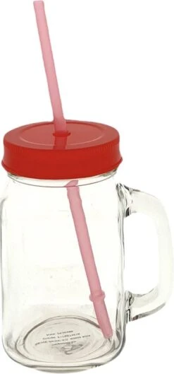 4x Stuks Glazen Mason Jar Drinkbekers Kunstof Schroefdeksel En Rietje 400 Ml - Fruit Shakes 13 4x Stuks Glazen Mason Jar Drinkbekers Kunstof Schroefdeksel En Rietje 400 Ml - Fruit Shakes -Drinken Goedkope Winkel 560x1200 1