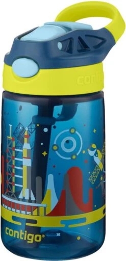 Contigo Gizmo Flip Drinkfles Kids - Blue Nautical Space Print - 420ml -Drinken Goedkope Winkel 579x1200 1