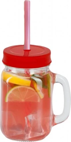 4x Stuks Glazen Mason Jar Drinkbekers Kunstof Schroefdeksel En Rietje 400 Ml - Fruit Shakes 9 4x Stuks Glazen Mason Jar Drinkbekers Kunstof Schroefdeksel En Rietje 400 Ml - Fruit Shakes -Drinken Goedkope Winkel 605x1200 2