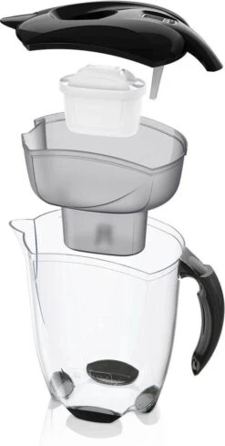 BRITA - Waterfilterkan Elemaris - Zwart - 3,5L - Inclusief 1 Maxtra+ Waterfilterpatroon 15 BRITA - Waterfilterkan Elemaris - Zwart - 3,5L - Inclusief 1 Maxtra+ Waterfilterpatroon -Drinken Goedkope Winkel 606x1200