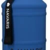 Navaris Waterfles Van Roestvrij Staal - Drinkfles - 2L - Extra Grote Roestvrijstalen Fles Met Drinkdop - Ideaal Tijdens Het Sporten - Blauw
