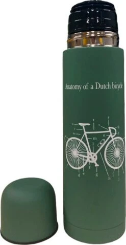 Retulp Dutchie - Thermosfles - 500ML - Green Bicycle - Thermosbeker Groen -Drinken Goedkope Winkel 619x1200 2