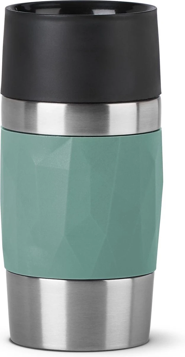 Tefal Compact Travel Mug Compact Thermosfles - 0,3 L - Groen 1 Tefal Compact Travel Mug Compact Thermosfles - 0,3 L - Groen
