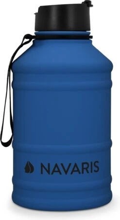 Navaris Waterfles Van Roestvrij Staal - Drinkfles - 2L - Extra Grote Roestvrijstalen Fles Met Drinkdop - Ideaal Tijdens Het Sporten - Blauw 9 Navaris Waterfles Van Roestvrij Staal - Drinkfles - 2L - Extra Grote Roestvrijstalen Fles Met Drinkdop - Ideaal Tijdens Het Sporten - Blauw -Drinken Goedkope Winkel 655x1200 1