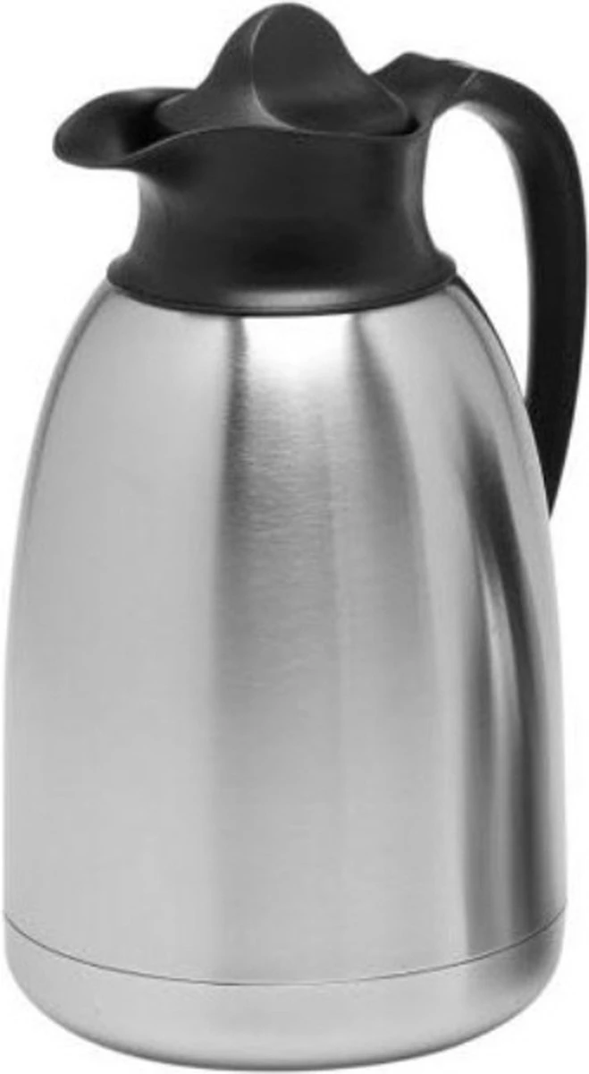 EMGA - Thermoskan 1,5 Liter Zwart - Houd Dranken Tot 24 Uur Koud Of Warm 1 EMGA - Thermoskan 1,5 Liter Zwart - Houd Dranken Tot 24 Uur Koud Of Warm