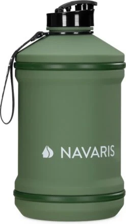 Navaris Waterfles Van Lichte Kunststof - Drinkfles 2L - Extra Grote Fles Met Drinkdop - Ideaal Voor Sport, Fitness, Yoga En Kamperen -Drinken Goedkope Winkel 678x1200