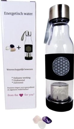 Waterfles Met Edelstenen - Bloem Des Levens - Je Eigen Energetisch Water- BPA Free - 9 Waterfles Met Edelstenen - Bloem Des Levens - Je Eigen Energetisch Water- BPA Free - -Drinken Goedkope Winkel 694x1200