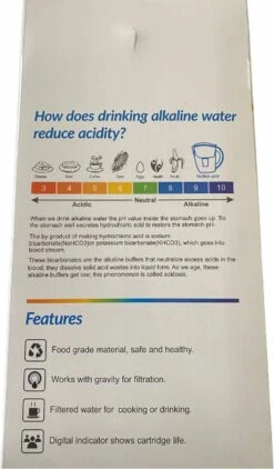 Alkaline WaterFilterkan - AlkaKan Voor Alkalisch/ Basisch Water | Met GRATIS PH-testpapier -Drinken Goedkope Winkel 703x1200