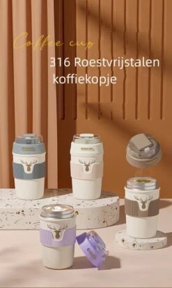 Floraweg Cup - Drinkbeker To GO- Lekvrij Dubbelwandig ,RVS 316, Thermosbeker Koffiebeker- Koffie En Thee - 400ml Zwart 17 Floraweg Cup - Drinkbeker To GO- Lekvrij Dubbelwandig ,RVS 316, Thermosbeker Koffiebeker- Koffie En Thee - 400ml Zwart -Drinken Goedkope Winkel 719x1200
