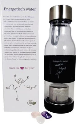 Waterfles Met Edelstenen - Bloem Des Levens - Je Eigen Energetisch Water- BPA Free - 8 Waterfles Met Edelstenen - Bloem Des Levens - Je Eigen Energetisch Water- BPA Free - -Drinken Goedkope Winkel 736x1200