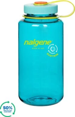 Nalgene Sustain Wide Mouth 1000ml - Drinkfles - Cerulean Sustain