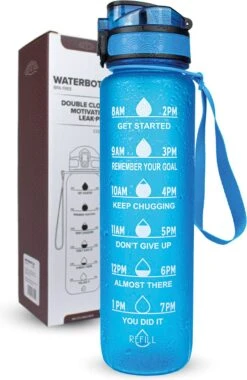 Nimma® Motivatie Waterfles - 1 Liter Drinkfles - Met Tijdmarkeringen En Fruitfilter - Blauw 17 Nimma® Motivatie Waterfles - 1 Liter Drinkfles - Met Tijdmarkeringen En Fruitfilter - Blauw -Drinken Goedkope Winkel 779x1200 1