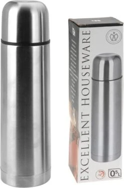 Merkloos Excellent Houseware Bullet Isolatiekan - 0,5 L - RVS -Drinken Goedkope Winkel 792x1200
