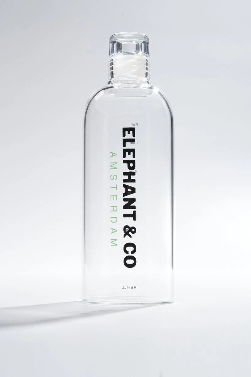 Elephant & Co - Duurzaam Fles Van Glas 1 Elephant & Co - Duurzaam Fles Van Glas