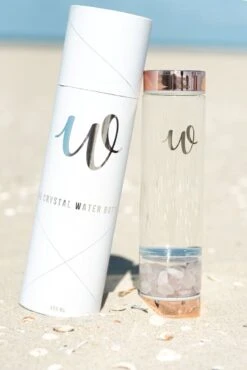 Queen Of Water- Luxe Glazen Waterfles -Rozenkwarts - Waterfles Edelstenen -Kristallen - Rosé Goud - Zacht Water -Drinken Goedkope Winkel 801x1200 5
