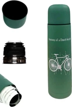 Retulp Dutchie - Thermosfles - 500ML - Green Bicycle - Thermosbeker Groen