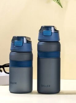 Diller Waterfles Met Rietje - Drinkfles - Handig Sluitsysteem - 700ml - Blauw - Tritan & BPA-vrij -Drinken Goedkope Winkel 888x1200 1