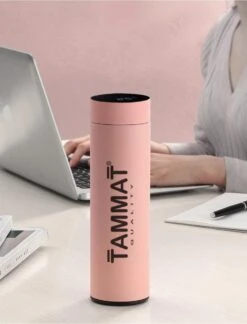 Slimme Thermosfles Met LCD Temperatuur Display - Curver Isolatiefles 500 ML - Rubber Coating - Dubbelwandige Thermosfles - Thermosbeker - Isoleerfles - Thermoskan - Travel Mug - Bidon Drinkfles - Koffiebeker - Drinkflessen - RVS - Smart Thermos -Drinken Goedkope Winkel 915x1200