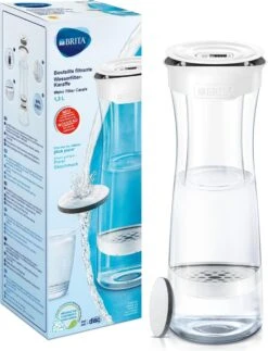 BRITA - Fill&Serve Waterfilterkaraf - 1,3L - Wit Grafiet - Inclusief 1 MicroDisc Waterfilter -Drinken Goedkope Winkel 918x1200