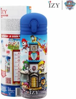 IZY Bottles X Paw Patrol - Rescue Knights | 350 ML | Kinderen | Thermosfles | Drinkfles | Waterfles | Schoolfles | Isoleerfles | Beker | Drinkbeker | Koud | Warm | Fles | Kinder | Back To School | 350ml -Drinken Goedkope Winkel 930x1200
