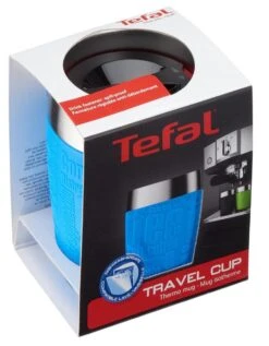 Tefal TRAVEL CUP K30833 Isoleerbeker - Inhoud 0.2L RVS / Blauw -Drinken Goedkope Winkel 934x1200