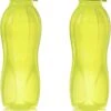 2 X Tupperware Ecofles 750ML - Drinkwaterfles - Outdoor - Fitness Fles - Lichtgroen Kleur - Duurzaam En Milieuvriendelijk.