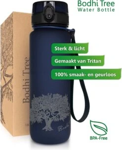 Bodhi Tree Drinkfles 500 Ml - Waterfles - BPA Vrij - Fruitfilter - Outdoor Sport Bidon Water Bottle 500ml - Blauw -Drinken Goedkope Winkel 979x1200